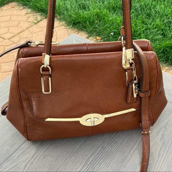 Coach Handbags - #26 Coach  Madison Madeline brown leather satchel/shoulder bag